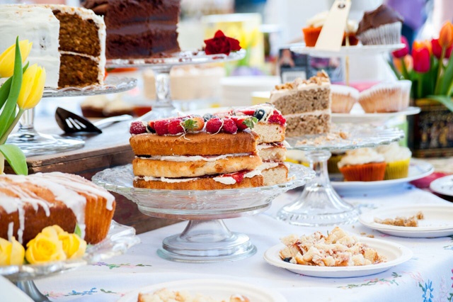 cake stall at a food festival