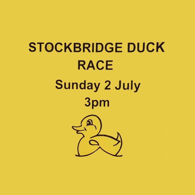 Stockbridge Duck Race charity event poster