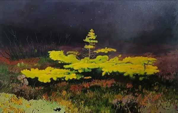 Artist FANNY ARNESENOil on canvas painting "I WILL PULL YOU OUT OF THE DARKNESS" Graystone Gallery 