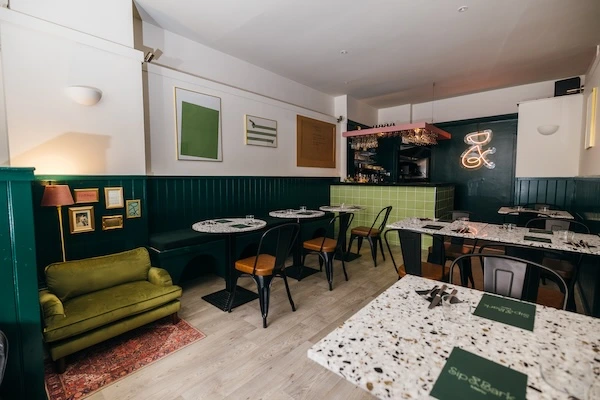 The interior layout of S&B Brunch Bar